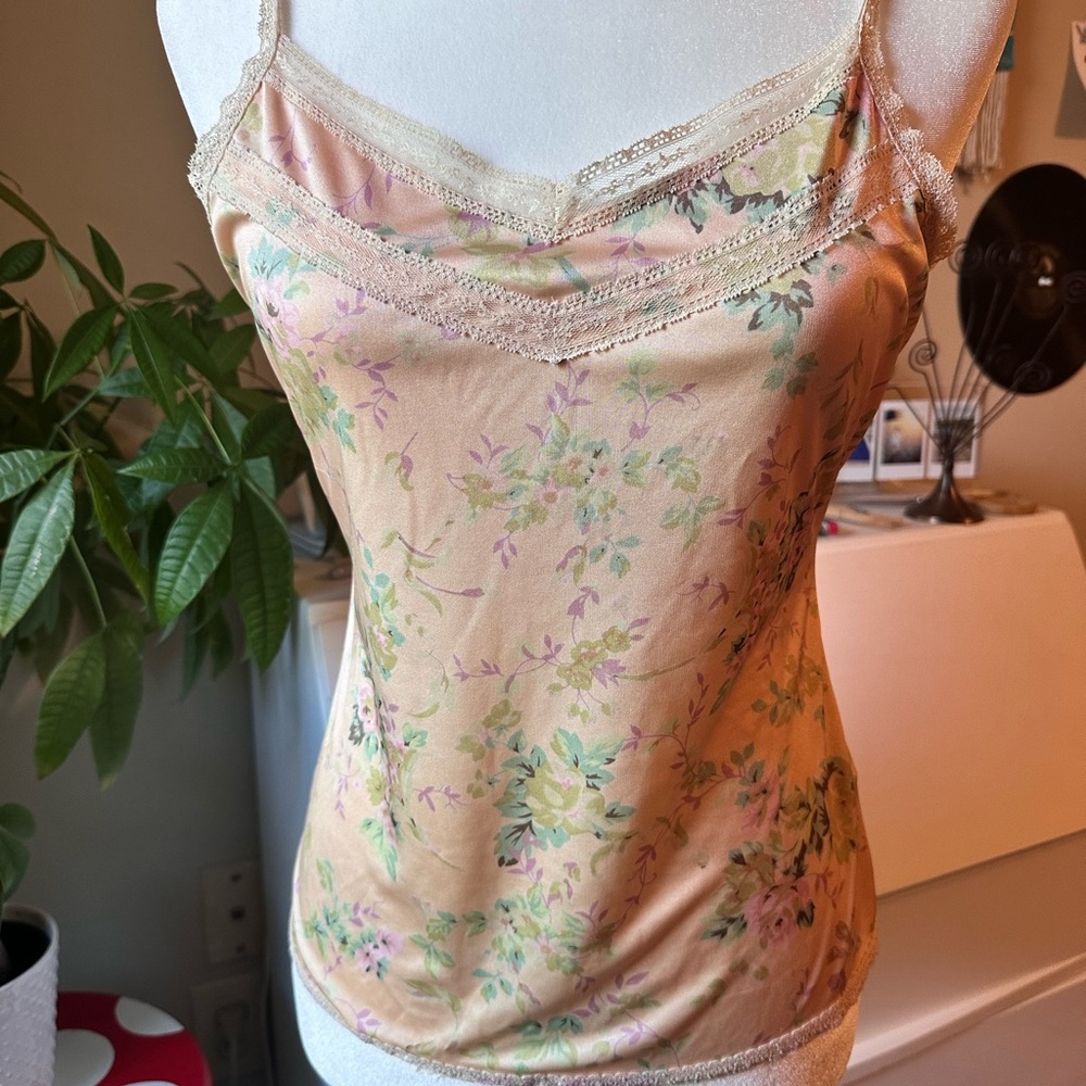 The Limited Peach Satin Camisole
